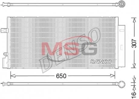 Радиатор кондиционера DENSO DCN20024