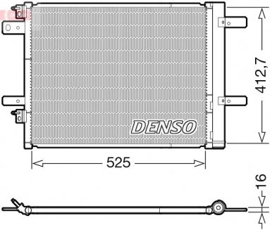 Радіатор кондиціонера Citroen Jumpy/Peugeot Expert 1.5/1.6/2.0 BlueHDi 16- DENSO DCN21022 (фото 1)