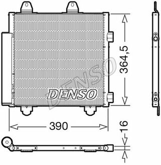 Радіатор кондиціонера DENSO DCN21033 (фото 1)