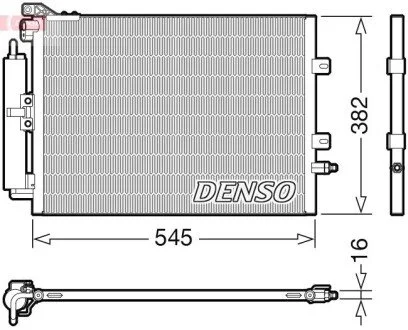 Радіатор кондиціонера DENSO DCN23040