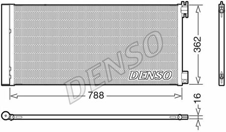 Конденсер кондиціонера DENSO DCN23042 (фото 1)