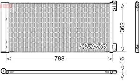 Радиатор кондиционера DENSO DCN23042