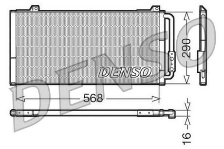 Радиатор кондиционера DENSO DCN24001 (фото 1)