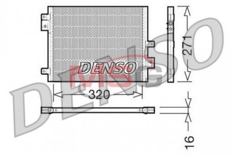 Радіатор кондиціонера DENSO DCN28002 (фото 1)