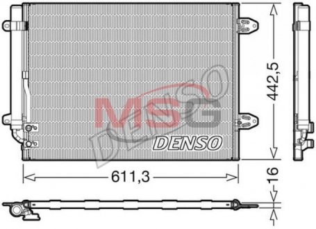 Радіатор кондиціонера DENSO DCN32013