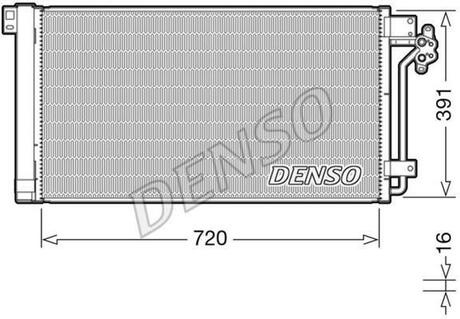 Радиатор кондиционера DENSO DCN32020
