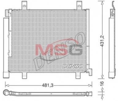 Радиатор кондиционера DENSO DCN32023