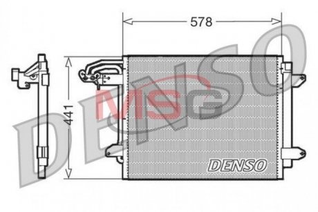 Радиатор кондиционера DENSO DCN32030