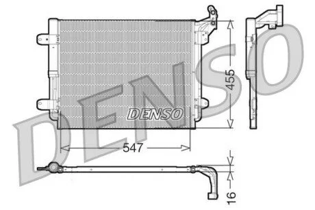 Радиатор кондиционера DENSO DCN32062