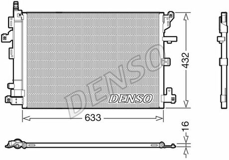 Радиатор кондиционера DENSO DCN33012 (фото 1)