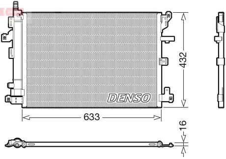 Радіатор кондиціонера DENSO DCN33012