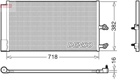 Радіатор кондиціонера DENSO DCN33014