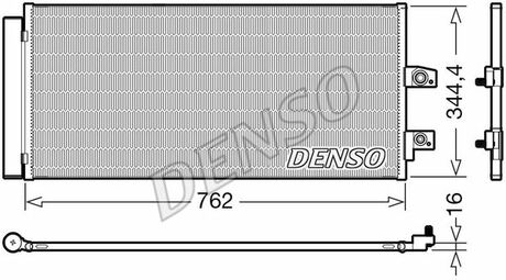 Радиатор кондиционера DENSO DCN33016 (фото 1)