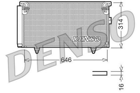 Радиатор кондиционера DENSO DCN36001 (фото 1)