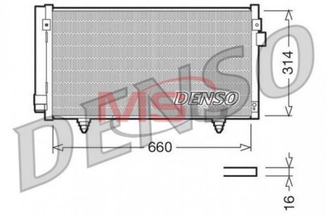Радиатор кондиционера DENSO DCN36003 (фото 1)
