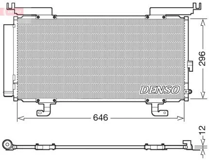 Радиатор кондиционера DENSO DCN36004