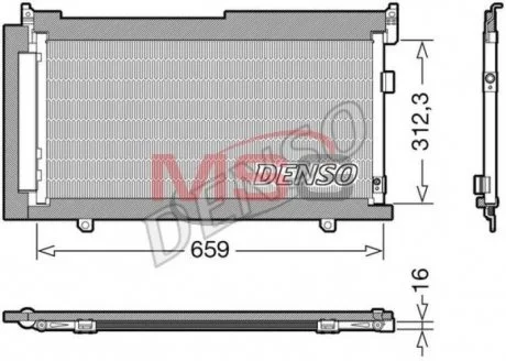 Радіатор кондиціонера DENSO DCN36006