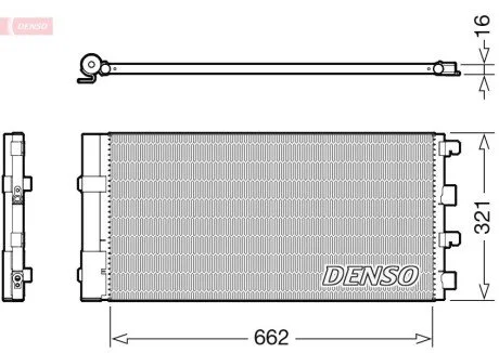 Радіатор кондиціонера DENSO DCN37003