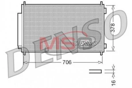 Конденсатор кондицiонера HONDA CR-V "2,0-2,4 "07>> DENSO DCN40002