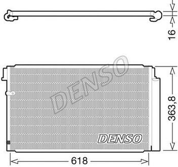 Радиатор кондиционера DENSO DCN40011