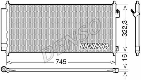 Радіатор кондиціонера DENSO DCN40026