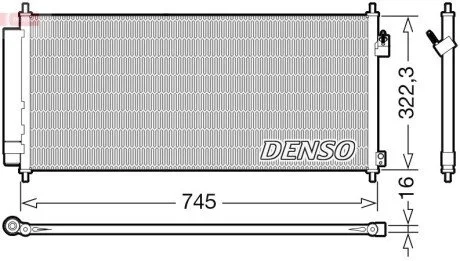 Радіатор кондиціонера DENSO DCN40026