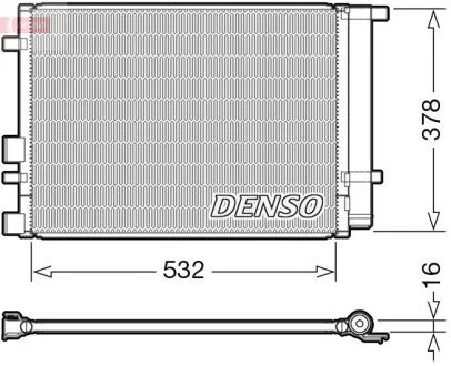 Радіатор кондиціонера DENSO DCN41005 (фото 1)