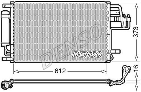 Радіатор кондиціонера DENSO DCN41007 (фото 1)