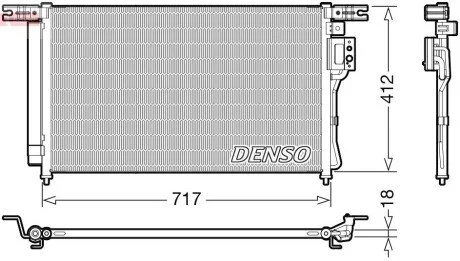 Радіатор кондиціонера DENSO DCN41008