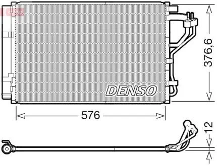 Радіатор кондиціонера DENSO DCN41010