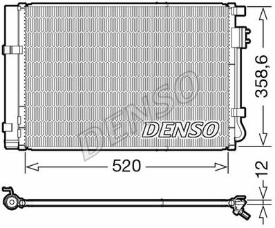 Радиатор кондиционера DENSO DCN41011 (фото 1)