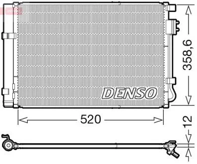 Радиатор кондиционера DENSO DCN41011