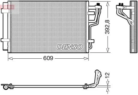 Радіатор кондиціонера DENSO DCN41013
