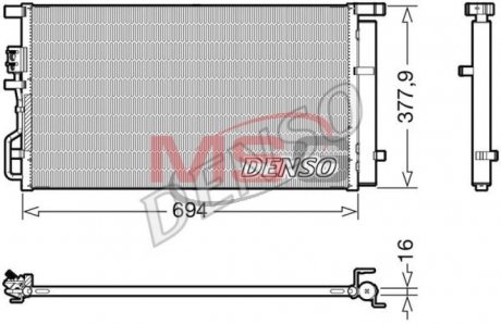 Радиатор кондиционера DENSO DCN41019 (фото 1)