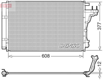 Skraplacz KIA SOUL II 14- DENSO DCN43004