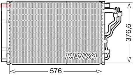 Skraplacz KIA CEED DENSO DCN43008