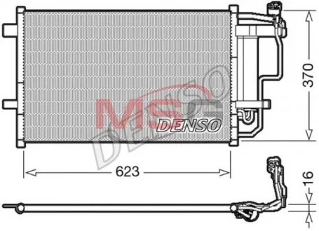 Радиатор кондиционера DENSO DCN44007