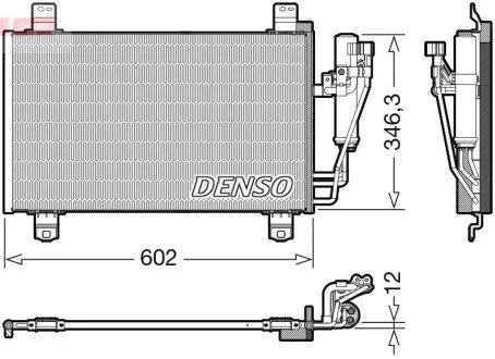 Радіатор кондиціонера DENSO DCN44017 (фото 1)