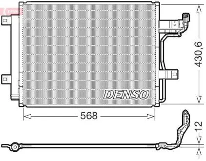 Skraplacz MAZDA 3 / CX-30 18- DENSO DCN44019 (фото 1)