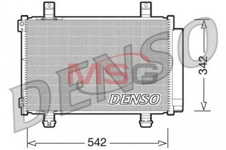 Фото 1 - радиатор кондиционера DENSO DCN47005 Радиатор кондиционера DENSO DCN47005 (фото 1)