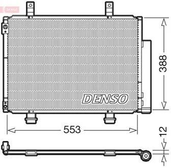 Радіатор кондиціонера DENSO DCN47007 (фото 1)