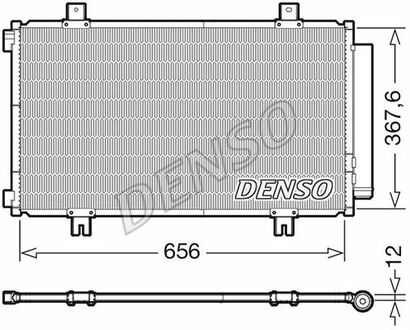 Радиатор кондиционера DENSO DCN47009 (фото 1)
