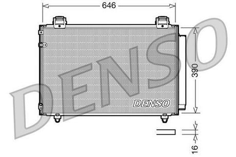 Радиатор кондиционера DENSO DCN50024 (фото 1)