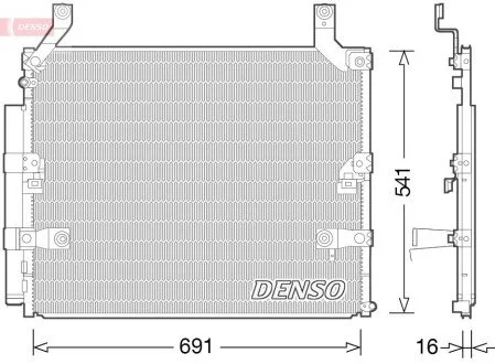Радіатор кондиціонера DENSO DCN50032