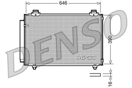 Радіатор кондиціонера DENSO DCN50035 (фото 1)