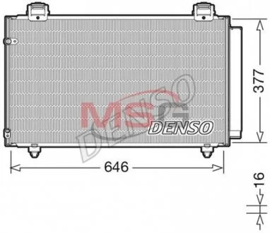Радиатор кондиционера DENSO DCN50043