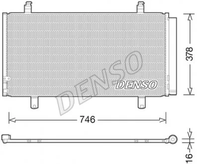 Радіатор кондиціонера DENSO DCN50048