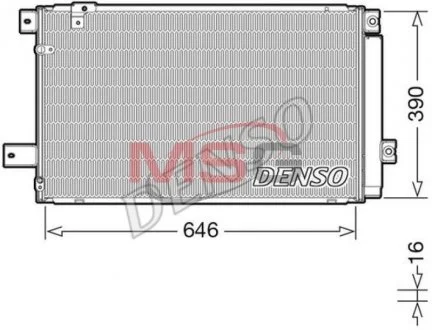 Радиатор кондиционера DENSO DCN50049