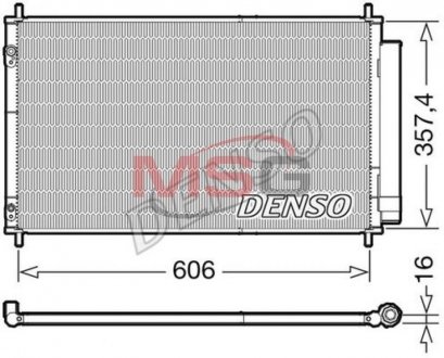 Радіатор кондиціонера DENSO DCN50058