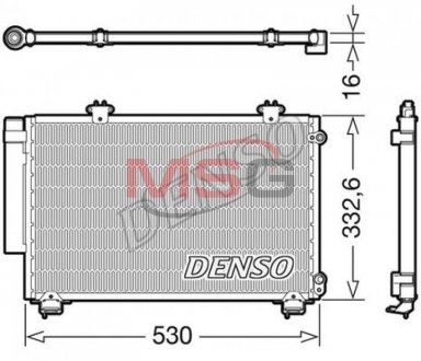 Радіатор кондиціонера DENSO DCN50060